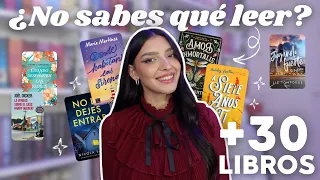 +30 LIBROS para cuando no sepas QUÉ LEER | ¡Para todos los gustos! 📚
