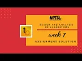 Design and Analysis of Algorithms NPTEL Week7 Assignment Solution IOI Training Camp 20xx