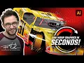 Adding wrap graphics to SRGFX Race Car Illustrations in seconds