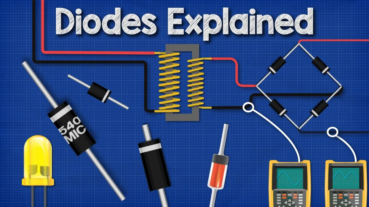 Diodes Explained - The basics how diodes work working principle pn junction