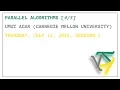 Parallel Algorithms - Umut Acar