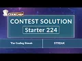 The Coding Streak STREAK Starter 224 CodeChef Solution