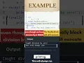 finally block in python