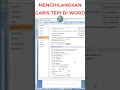 Download Lagu CARA MENGHILANGKAN ATAU MENAMPILKAN GARIS TEPI DI MS WORD