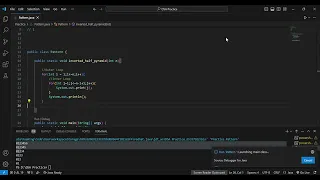 Inverted Half Pyramid In Java