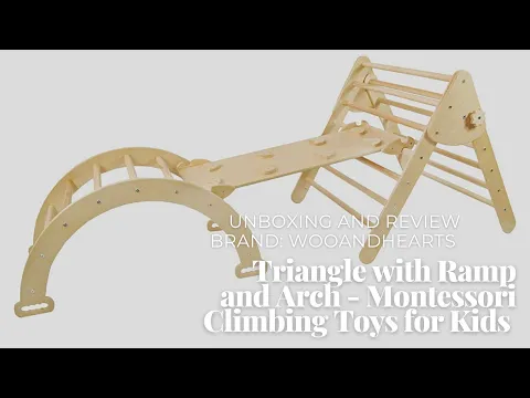 Triangle with Ramp and Arch - Montessori Climbing Toys for Kids (Unboxing and Review)