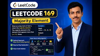 LeetCode 169 Majority Element HashMap Approach Explained O n