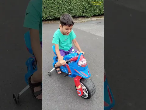 Spiderman bike ride on power wheel