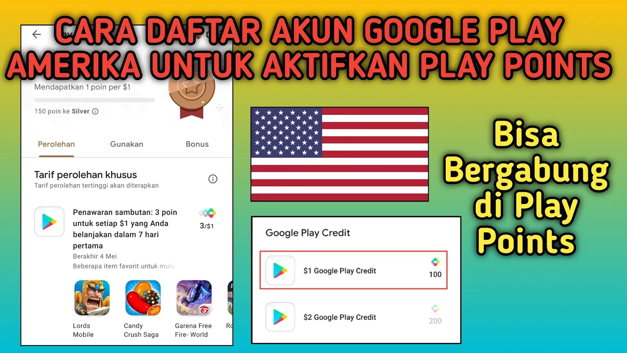SALDO GOOGLE PLAY GRATIS! LANGSUNG TOP UP GAME 100% WORK