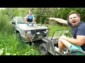 Finding Abandoned Truck in the Forest Tractors for kids