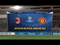 PES 2010 PS2 - MILAN X MANCHESTER UNITED JOGO DE IDA, OITAVAS DE FINAL DA CHAMPIONS LEAGUE (PCSX2)