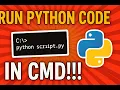 Run Python Code in CMD For Beginners dev - code