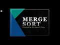 Merge Sort in Data Structure and Algorithm