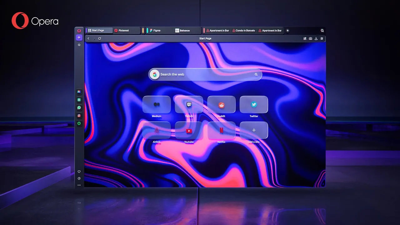 Opera 3D motion graphics video