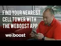 Find your nearest cell tower with the weBoost App weBoost