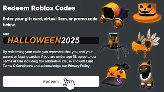 All New OCTOBER 2025 Roblox Promo Codes For FREE ROBLOX ITEMS + EVENT | All Free Items on Roblox