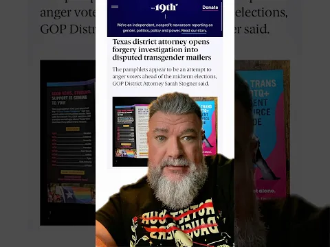 UPDATE: Guess who was behind those trans pamphlets mailed across Texas.