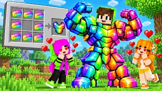 Posso FAZER ARMADURAS GIGANTES para APAIXONAR GAROTAS no Minecraft!