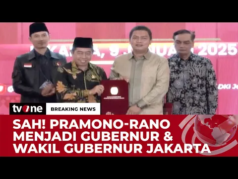 Selamat, Pram-Rano Resmi Terpilih Menjadi Gubernur dan Wagub Jakarta