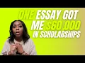 how ONE essay won me 60 000 and ivy league acceptances how to reuse scholarship essays
