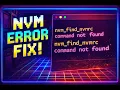 How I Fixed This Annoying NVM Error Path Issue