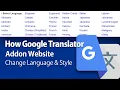 How Google Translator API System Integrate Website Auto-Convert Language Codes JS