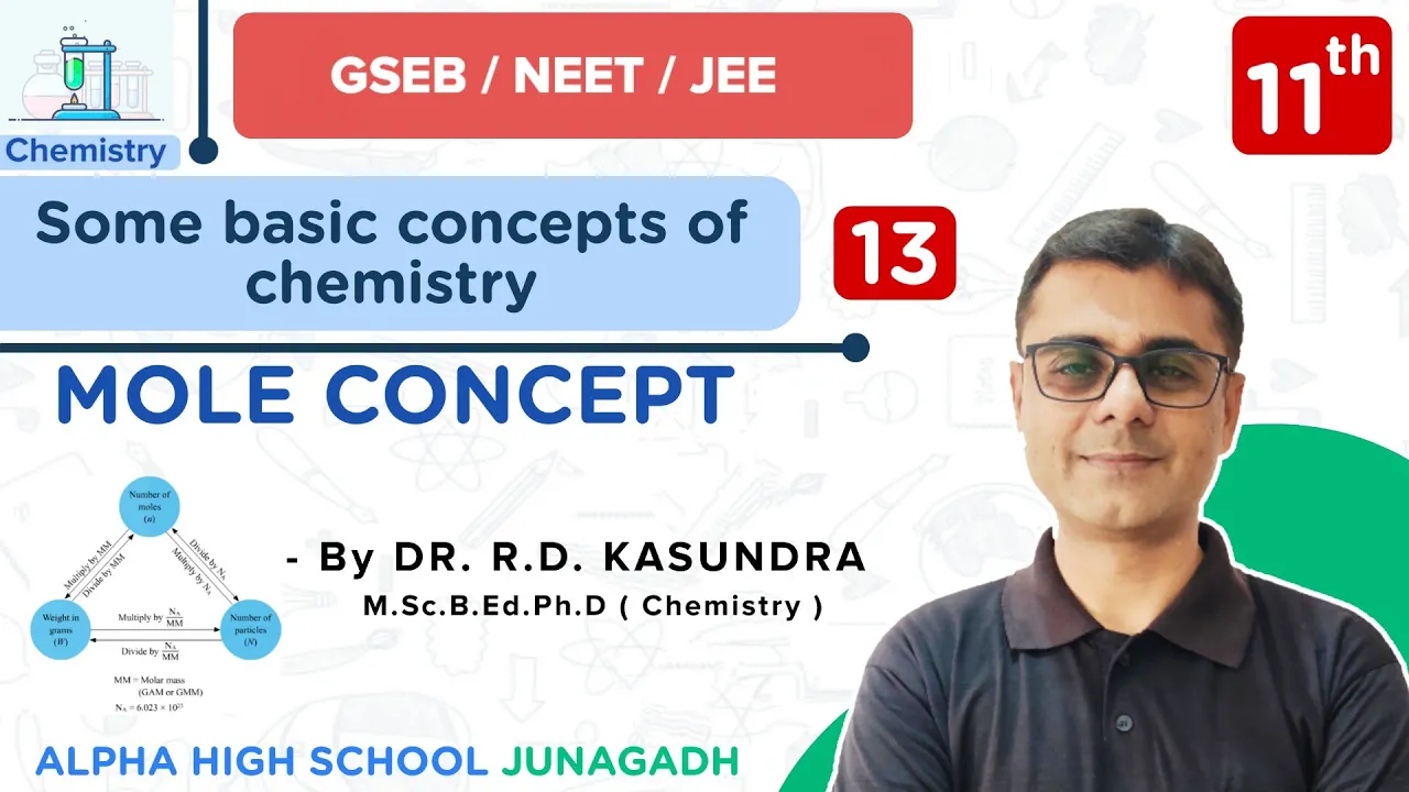 CLASS 11 | BASIC CONCEPTS OF CHEMISTRY | LECTURE NO. 13