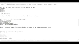prutor ai first 1 PYTHON quiz
