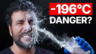 I Poured -196°C Liquid Nitrogen on My Face! 😱 (Instant Freeze?)