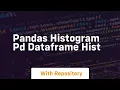pandas histogram pd dataframe hist
