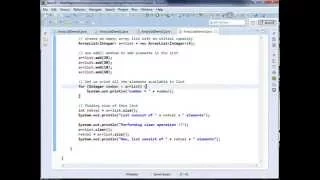 Java util ArrayList clear Method Java util ArrayList clone Method