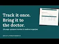 Symptom Tracker Medical Organizer full walkthrough printable fillable PDF
