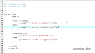 85 islower isupper Functions in C Programming Lnaguge Tutorial