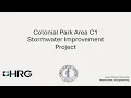 Colonial Park Area C1 Stormwater Improvement Project
