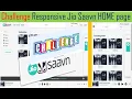 Challenge Responsive Jio Saavn Home page HTML CSS