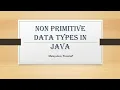 Non-primitive Data Types in Java Data Types Java Programming Java OOP Malayalam Tutorials