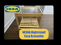 IKEA NESNA Nightstand Quick and Easy Assemble Step by Step