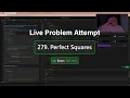 Perfect Squares C First Try Solving LeetCode 279
