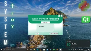 Python System Tray And Notifications Desktop App Project Action Menu