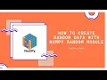 Numpy random Random Sampling in Numpy randint ranf Python Tutorial for Beginner Coding Tricks