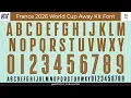 France 2026 World Cup Away Kit Font