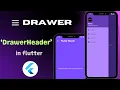 How to design Drawer Header Customize Drawer in Flutter