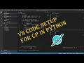 VS Code setup for competitive programming in python