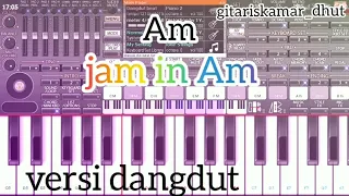 Download backingtrack gitar jam in Am versi dangdut MP3