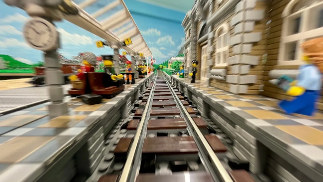 Train ride through my LEGO City