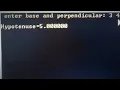 Finding Hypotenuse using Pythagoras Theorem in C Program