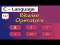 Bitwise operators in C language Programming in C