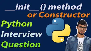 Constructor in python -