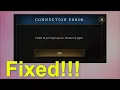 NEW WORLD GAME - CONNECTION ERROR