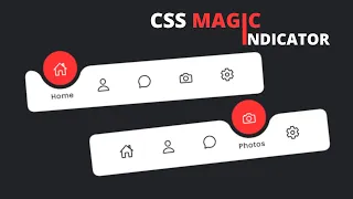 Magic Navigation Menu Indicator using HTML CSS JavaScript